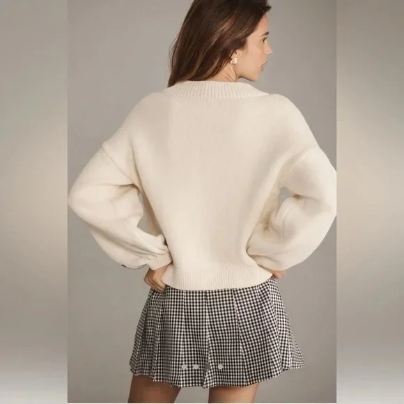 NWT Anthropologie Maeve Take Me To London Graphic Sweater - Picture 8 of 10